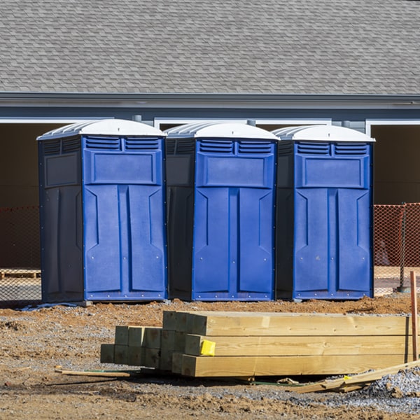 how often are the portable restrooms cleaned and serviced during a rental period in Queensbury New York